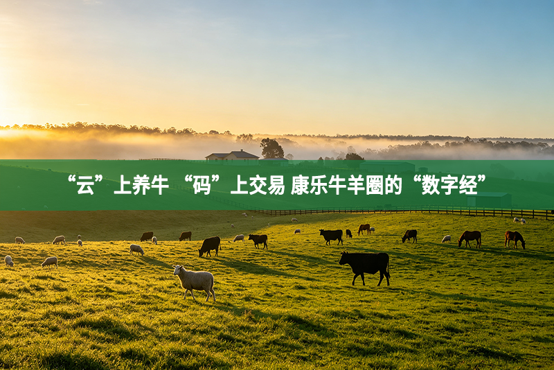 “云”上养牛 “码”上交易 康乐牛羊圈的“数字经”