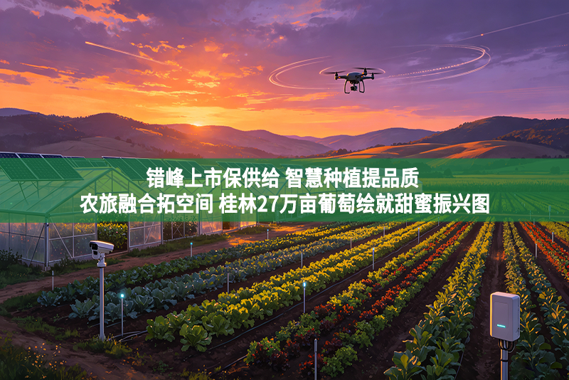 错峰上市保供给 智慧种植提品质 农旅融合拓空间 桂林27万亩葡萄绘就甜蜜振兴图