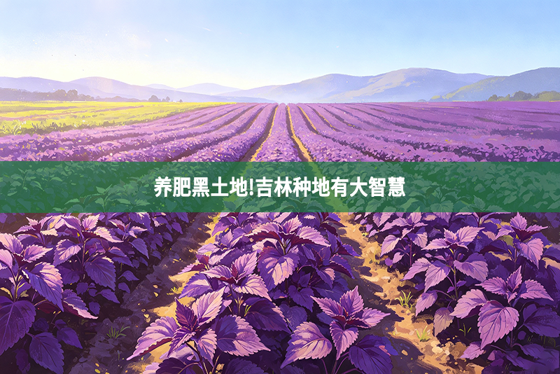 养肥黑土地!吉林种地有大智慧