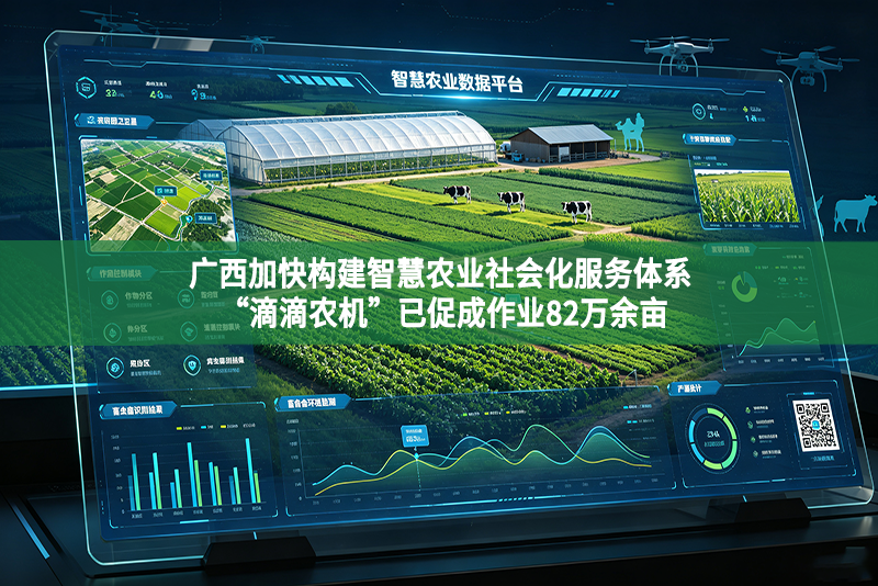 广西加快构建智慧农业社会化服务体系 “滴滴农机”已促成作业82万余亩