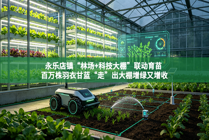 永乐店镇“林场+科技大棚”联动育苗 百万株羽衣甘蓝“走”出大棚增绿又增收