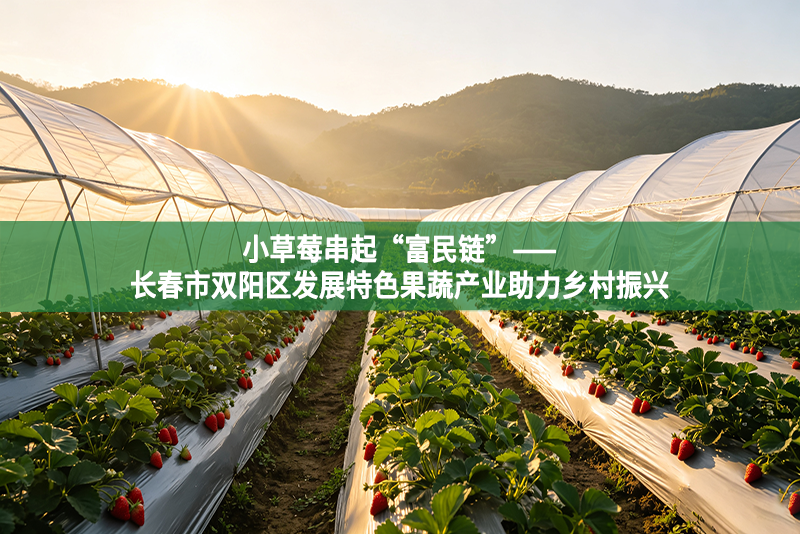 小草莓串起“富民链”——长春市双阳区发展特色果蔬产业助力乡村振兴