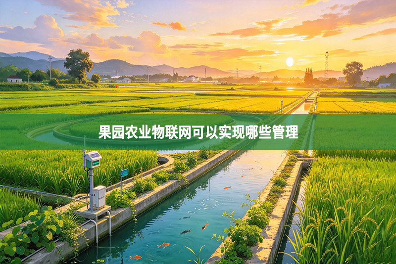 果园农业物联网可以实现哪些管理