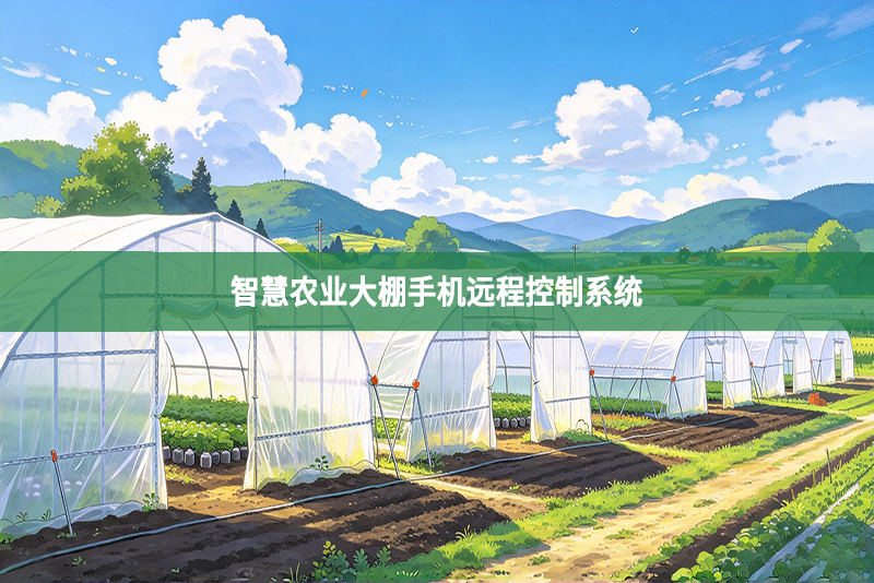 智慧农业大棚手机远程控制系统